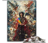 Jigsaw Puzzles for Adults, 1000 Piece Death Oil Painting Wooden Puzzles 50X75CM Perfect for Family Fun on Christmas, Thanksgiving, Birthdays & Easter