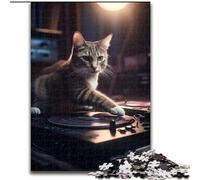 Jigsaw Puzzles for Adults, 1000 Piece Deejay Cat Scratching Club Puzzle Perfect for Family Fun on Christmas, Thanksgiving, Birthdays & Easter (size : 26x38cm)