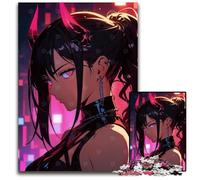 Jigsaw Puzzles for Adults 1000 Piece Demonic Anime Girl Jigsaw Puzzles Brain Teaser Adult Game Family Interactive Activity 1000 PCS(75x50cm)