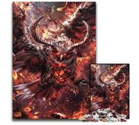 Jigsaw Puzzles for Adults 1000 Piece Demonic Owl From Hell Wooden Jigsaw Puzzles for Adults Gift for Men And Women DailySpecial Occasion 1000 PCS(75x50cm)
