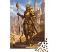 Jigsaw Puzzles for Adults 1000 Piece Desert Guard Warrior Jigsaw Puzzle for Adults Desert Guardian Challenging And Brainteasing Educational Games Therapeutic Fun Home Decoration 1000pcs (75x50cm)