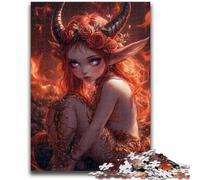 Jigsaw Puzzles for Adults 1000 Piece Devil Little Dragon Girl Help The Brain Exercise Addictive Toys to Cultivate Patience Artists Collection, Fine Art 50x75cm