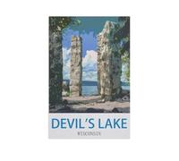 Jigsaw Puzzles for Adults 1000 Piece,Devil's Lake Wisconsin,Classic Puzzle Teens Boys Girls Puzzles for DIY Intellective Educational Game, Gift Home Decor(50x70cm)-GC9