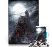 Jigsaw Puzzles for Adults 1000 Piece “Diablo Church” Made of cardboard，for age 14 years and over fun games for families deal as gifts for the whole family 。size：26x38cm/10.24x14.96inch