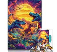 Jigsaw Puzzles for Adults 1000 Piece Dinosaur Adult Jigsaw,Decompressing Intellectual Educational Toy Birthday Gift (size 38x26cm)