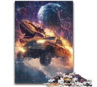 Jigsaw Puzzles for Adults 1000 Piece Dinosaur Car 1000 Pieces for Teenagers,Educational Toy Funny Family Games Unique Home Decor (38x26cm)