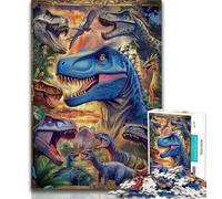 Jigsaw Puzzles for Adults 1000 Piece Dinosaur Collage 1000 Pieces for Teenagers,Challenging Game Toys Wall Decoration Unique Birthday And Xmas Gifts 75x50cm
