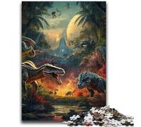 Jigsaw Puzzles for Adults 1000 Piece Dinosaur World 1000 Pieces for Teenagers,Challenging Game Toys Wall Decoration Unique Birthday And Xmas Gifts (38x26cm)