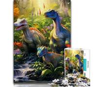 Jigsaw Puzzles for Adults 1000 Piece Dinosaur World,Learning Educational Toys Family Games Educational Game for Birthday,Chrismas (38x26cm)
