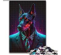 Jigsaw Puzzles for Adults 1000 Piece Doberman Boss cardboard Jigsaw Puzzles for Adults size 26x38cm Brain Teaser Game for Teenagers, Perfect