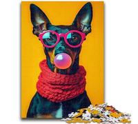 Jigsaw Puzzles for Adults 1000 Piece Doberman Pinscher for And 14 Years And over Interesting Stress Reduction Gifts for Friends And Family 38x26cm