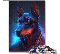 Jigsaw Puzzles for Adults 1000 Piece Doberman Pinscher Made of Wood, Perfect Home Or Office Decor, Ideal 50x75cm for Family Interactive Game