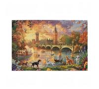 Jigsaw Puzzles for Adults 1000 Piece Dog Large Puzzle U.K., Difficult Challenging Family Games for The Whole for Women, Wooden Jigsaws with Gift Box Packaging, Gifts for Men, Room Decor 75x50cm D-217