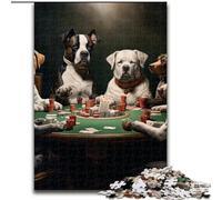 Jigsaw Puzzles for Adults 1000 Piece Dogs Playing Poker Jigsaw Family Game Night Challenging And Rewarding Visual Experience (size : 50x75cm)