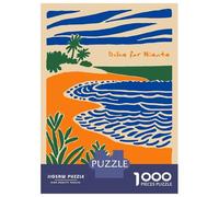 Jigsaw Puzzles for Adults 1000 Piece Dolce Far Niente Beach Illustration Adult Puzzles Toy Wall Decor Wall Decoration Deal As Gifts for The Whole Family 70x50cm/1000pcs