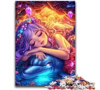 Jigsaw Puzzles for Adults 1000 Piece Dolphin And Girl 1000 Pieces for Adults,Artistic Wall Decor & Birthday Gift Idea for Friends, Home Office (50x75cm)