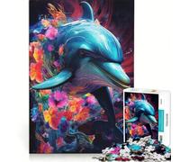 Jigsaw Puzzles for Adults 1000 Piece Dolphin in Borderlands, Educational Game, Hand Speed Race, Birthday Present, Gifts, 38x52cm