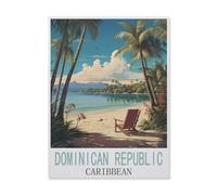 Jigsaw Puzzles for Adults 1000 Piece,Dominican Republic Caribbean,Educational Games Brain Challenge Jigsaw Puzzles for Adult Kids(38x26cm)-FJ87