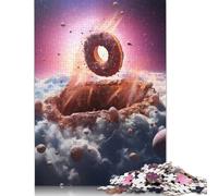 Jigsaw Puzzles for Adults 1000 Piece Donut Asteroid Puzzles for Adults Paperboard Puzzles Funny Gift 38x26cm/1000pcs
