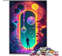 Jigsaw Puzzles for Adults 1000 Piece Door to The Unknown Made of Wood, High-Difficulty Brain Teaser for Teenagers 50x75cm for Family Interactive Game