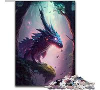 Jigsaw Puzzles for Adults 1000 Piece Dragon Fantastical Jigsaw Puzzle Made of Wood,Toys Gift Educational Intellectual Decompressing Fun Family Game 1000pcs(50x75cm)