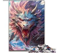 Jigsaw Puzzles for Adults 1000 Piece Dragon God Made of Wood, Fun Activity for at Home 50x75cm Family Fun Activity, Brain Challenge, for Teenager