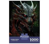 Jigsaw Puzzles for Adults 1000 Piece Dragon Head Statue Fantasy Art Jigsaw Puzzle Fun Games Birthday Present Unique Birthday And Xmas Gifts 70x50cm/1000pcs