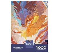 Jigsaw Puzzles for Adults 1000 Piece Dragon Mystic Jigsaw for Adults Fun Games Wall Art Unique Birthday And Xmas Gifts 38x26cm/1000pcs