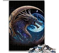 Jigsaw Puzzles for Adults 1000 Piece Dragon on The Moon Jigsaw Puzzles for Adults, 1000 Piece An for Christmas Or Birthdays (Size 50x75cm)