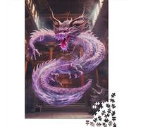 Jigsaw Puzzles for Adults 1000 Piece Dragon Puzzles for Adults Wooden Board Puzzles Funny 1000pcs (75x50cm)