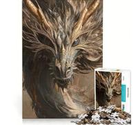 Jigsaw Puzzles for Adults 1000 Piece Dragons Glowing Stare, Educational Game, Hand Speed Race, Birthday Present, Gifts, 38x26cm