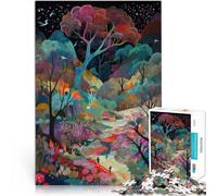 Jigsaw Puzzles for Adults 1000 Piece Drawing With Many Colors Made of wood for and 14 years and over fun games for families Difficult Hard Gifts for Women Men 。size：50x75cm/19.68x29.52inch