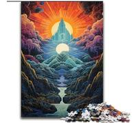 Jigsaw Puzzles for Adults 1000 Piece Dreamy Beautiful Mountains Jigsaw Home Decor Brain Teaser Game for Teenagers & Family Interaction (size : 26x38cm)