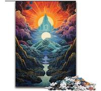 Jigsaw Puzzles for Adults 1000 Piece Dreamy Beautiful Mountains Puzzle Family Fun Activity, Brain Challenge, for Teenager (size : 50x75cm)