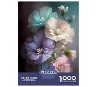 Jigsaw Puzzles for Adults 1000 Piece Dreamy Pastel Flowers Jigsaw for Adults Fun Games Wall Art Unique Birthday And Xmas Gifts 38x26cm/1000pcs