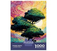 Jigsaw Puzzles for Adults 1000 Piece Dreamy Treehouse Landscape Puzzles for Adults Relaxing Games A Work of Art Fun Activities at Home 52x38cm/1000pcs