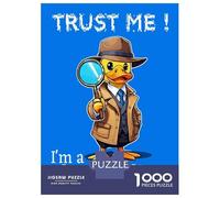 Jigsaw Puzzles for Adults 1000 Piece Ducktective Duck Goose Jigsaw for Adults Fun Games Wall Art Unique Birthday And Xmas Gifts 70x50cm/1000pcs