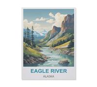 Jigsaw Puzzles for Adults 1000 Piece，Eagle River Alaska，Classic Puzzle Teens Boys Girls Puzzles for DIY Intellective Educational Game, Gift Home Decor（50x70cm）-D73