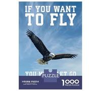 Jigsaw Puzzles for Adults 1000 Piece Eagle Success Motivation Puzzles for Adults Hands-on Game Stress Reliever Stress Reduction Gifts 52x38cm/1000pcs