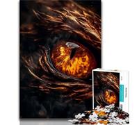 Jigsaw Puzzles for Adults 1000 Piece Earth Dragons Amber Eye Puzzles for Adults,Challenging Game for Is Ideal As A Gift for The Whole Family (size 75x50cm)