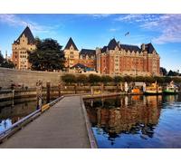 Jigsaw Puzzles for Adults 1000 Piece Educational Game Challenge Toy 1000 Pieces Puzzles for Adults Kids Canada Rivers Marinas Victoria (50x70cm)