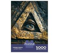 Jigsaw Puzzles for Adults 1000 Piece Egyptian All Seeing Eye Puzzle for Adults Relaxing Games Hand Speed Race Fun Activities at Home 38x26cm/1000pcs