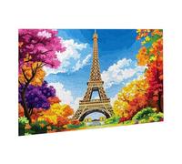 Jigsaw Puzzles for Adults 1000 Piece Eiffel Tower Jigsaw Puzzle-Colourful, Challenging Game/Brainteasing Adult Jigsaws, The Whole 3D Jigsaw Gifts for Women, Men Beautiful Decoration fr0-1205