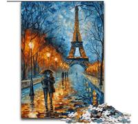Jigsaw Puzzles for Adults 1000 Piece Eiffel Tower Oil Painting, Family Entertainment Toys Is Ideal As Gifts for The Whole Family for 14+ (Size 50x75cm)