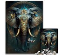 Jigsaw Puzzles for Adults 1000 Piece Elephant Fantasy Genre Difficult Puzzles for Adults Interactive Family Game Ideal Family Activity Game 1000 PCS(75x50cm)