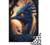Jigsaw Puzzles for Adults 1000 Piece Enchanted Kingdom Ostrich Puzzles for Adults Wooden Board Puzzles Funny 1000pcs (75x50cm)
