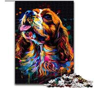 Jigsaw Puzzles for Adults, 1000 Piece English Cocker Spaniel Dog Art Puzzles for 1000 Piece Challenging Brain Teaser for Teenagers, Perfect for Home Decor Or Gift (Size 50x75cm)