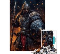 Jigsaw Puzzles for Adults 1000 Piece Epic Mongol Warrior Poster Fun at Home Activities, Improve Memory Home Decoration Toys for Age 14+ Game (50x75cm)