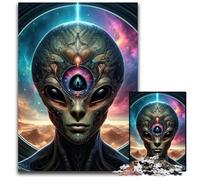 Jigsaw Puzzles for Adults 1000 Piece Extraterrestrial AlienDifficult Puzzles for Adults Interactive Family Game Ideal Family Activity Game 1000 PCS(75x50cm)