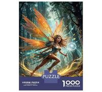 Jigsaw Puzzles for Adults 1000 Piece Fairy Wings Fantasy Artwork Jigsaw Puzzle Fun Games Birthday Present Unique Birthday And Xmas Gifts 70x50cm/1000pcs